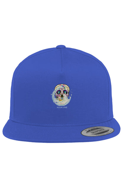 Agua Une 5-Panel Cotton Twill Snapback Cap