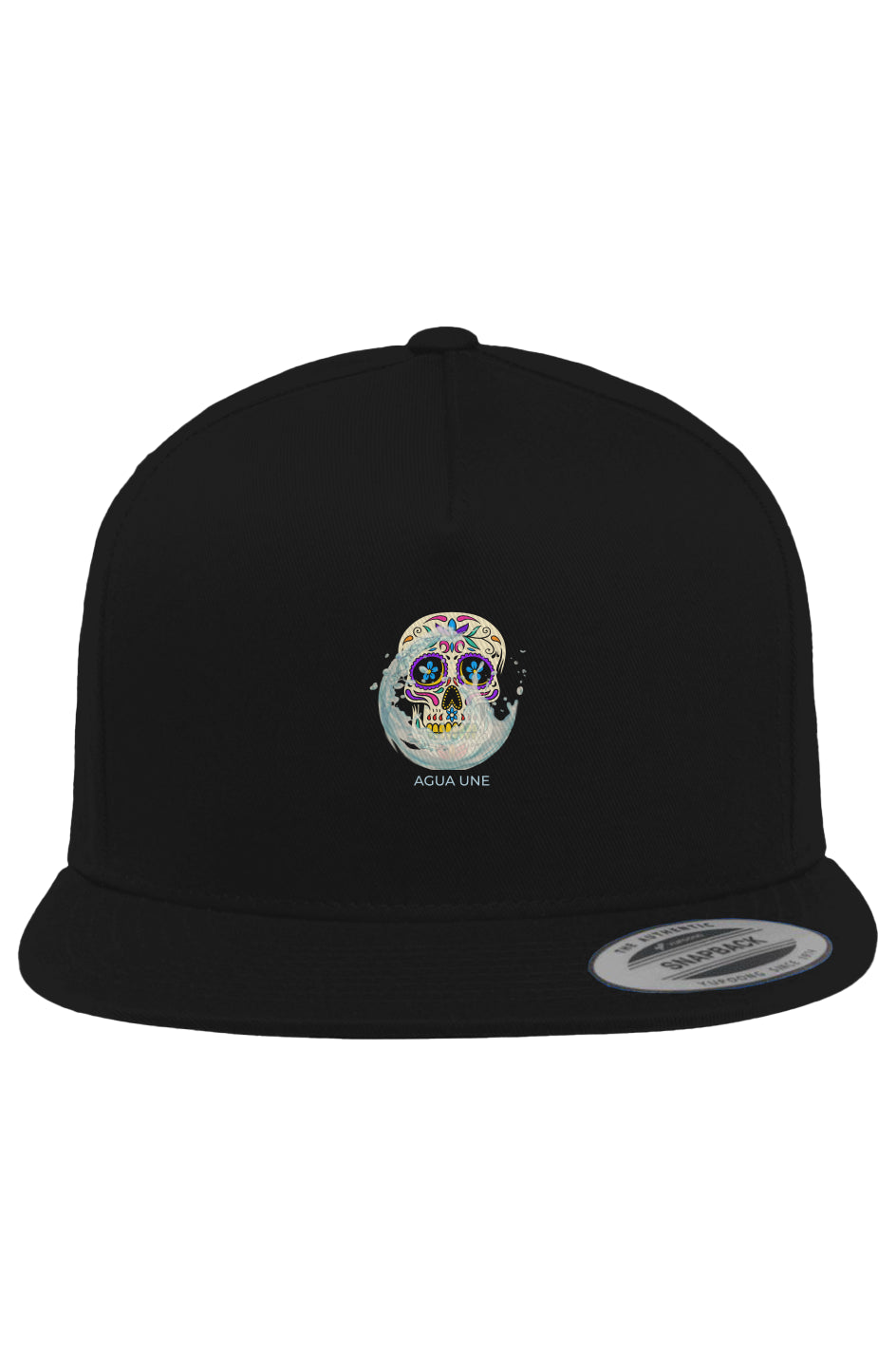Agua Une 5-Panel Cotton Twill Snapback Cap